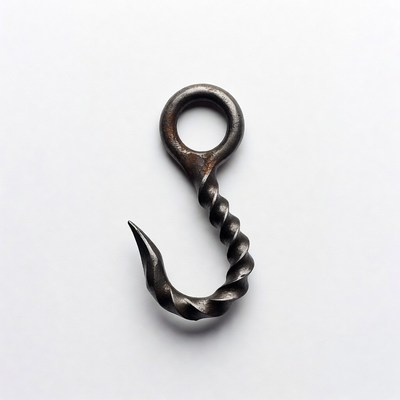 Rustic Twisted Iron Hook