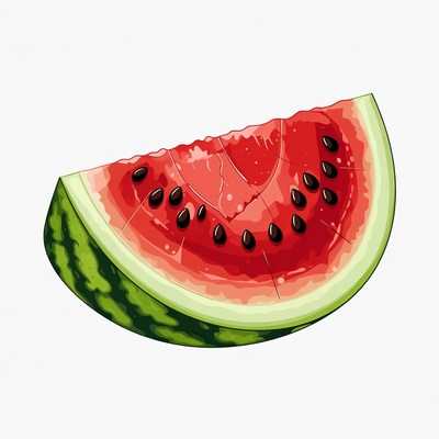 Watermelon slice illustration