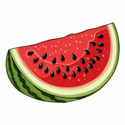 Watermelon Slice Illustration