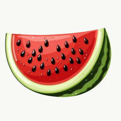 Sliced Watermelon Illustration
