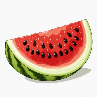 Sliced Watermelon Illustration