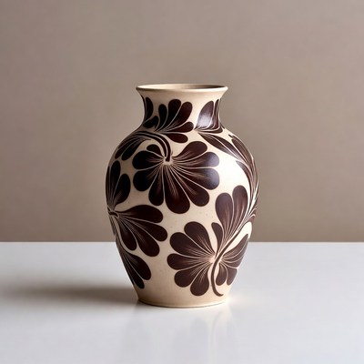 Talavera Vase with Floral Patterns