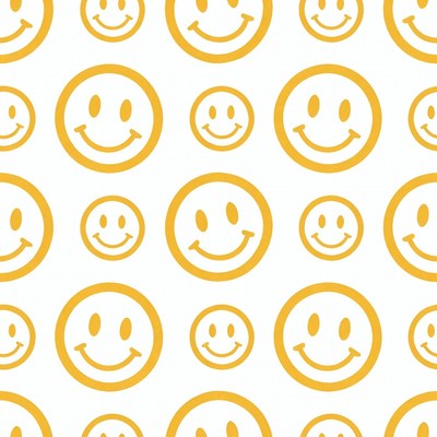 Yellow Smiley Faces Pattern