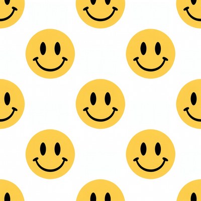 Yellow Smiley Faces Pattern