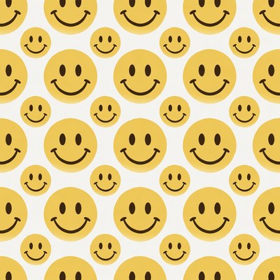 Yellow Smiley Faces Pattern
