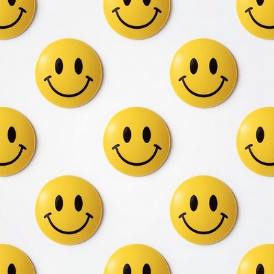 Yellow Smiley Faces Pattern