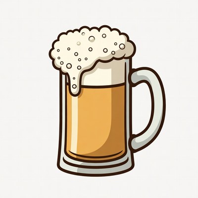 Beer Mug with Foam