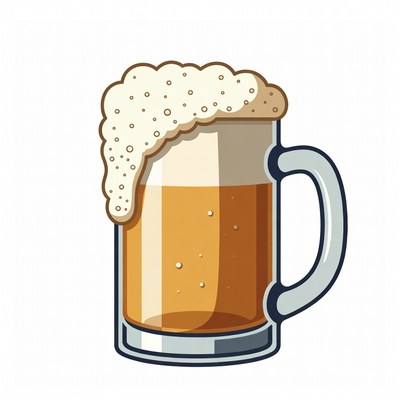 Beer Mug with Foam