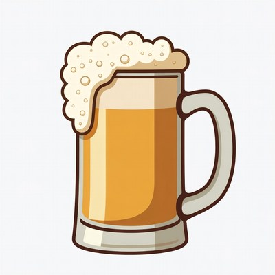 Foamy Beer Mug Illustration