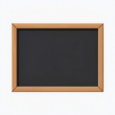 Wooden Framed Black Chalkboard