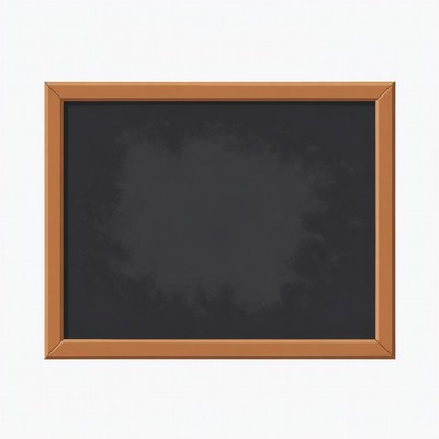 Wooden Framed Black Chalkboard