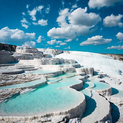 Pamukkale Travertine Terraces Turkey