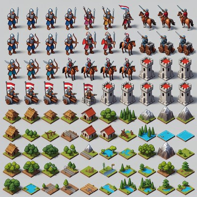 Isometric Medieval Game Assets