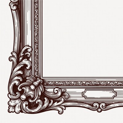 Ornate Vintage Picture Frame