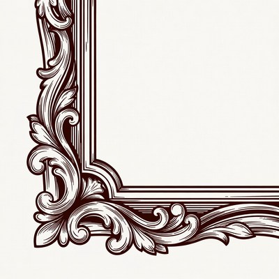 Ornate Vintage Picture Frame