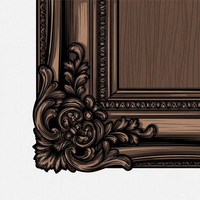 Ornate Wooden Picture Frame