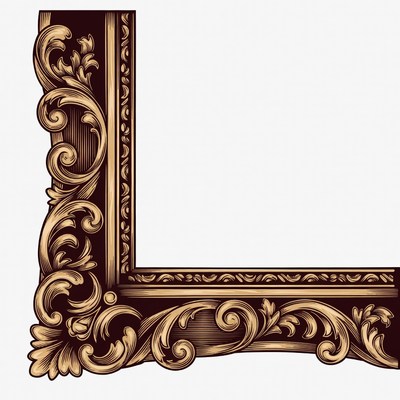 Ornate Golden Picture Frame