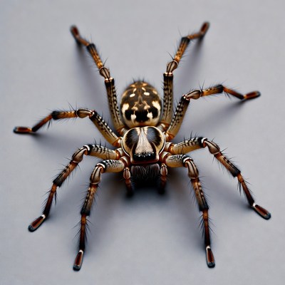 Spotted orb weaver spider
