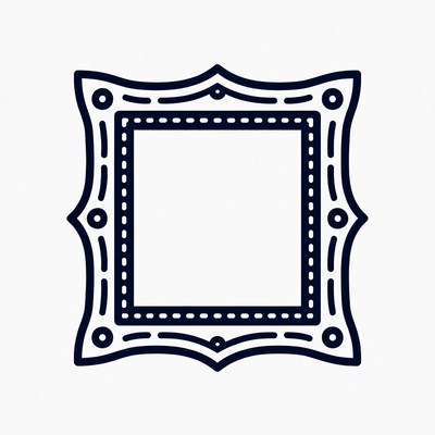 Ornate Picture Frame Illustration