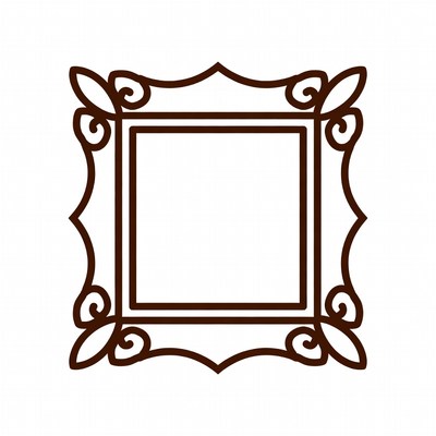Ornate Empty Picture Frame