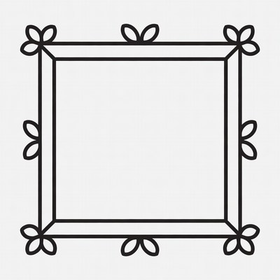 Floral Line Art Picture Frame