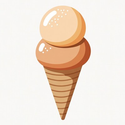 Vanilla Ice Cream Cone