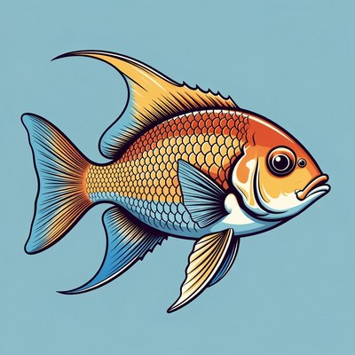 Colorful Lionfish Illustration