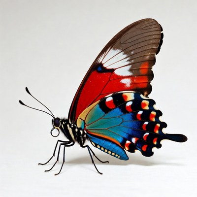 Colorful Butterfly with Spread Wings