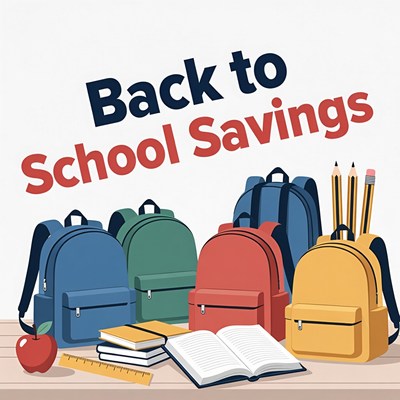 Back to School Savings Illustration
