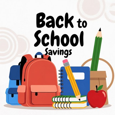 Back to School Savings Illustration