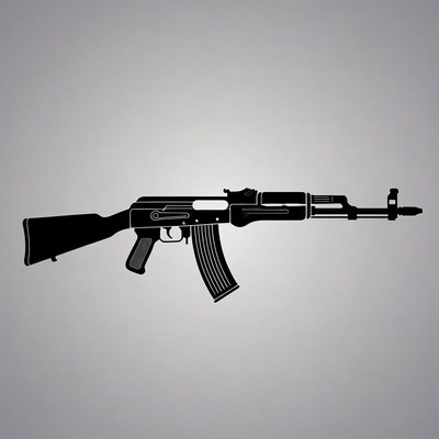 AK-47 Rifle Silhouette