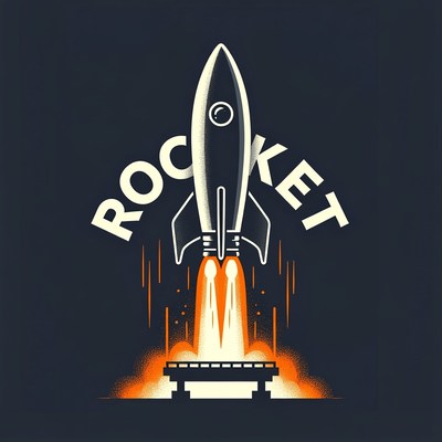 Rocket Launch Illustration