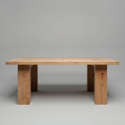 Oak Wood Coffee Table