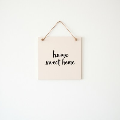 Sweet Home Sign Hanging