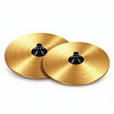 Pair of Golden Cymbals