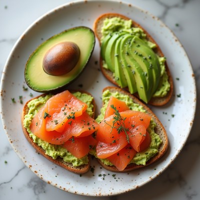 Avocado Toast with Smoked Salmon
