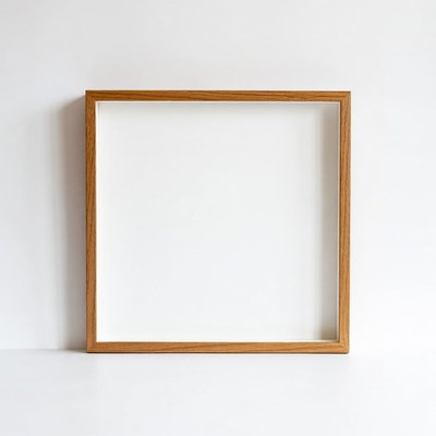 Empty Wooden Picture Frame