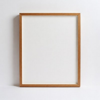 Empty White Picture Frame