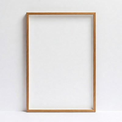 Empty Wooden Picture Frame