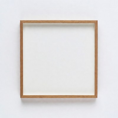 Empty White Picture Frame