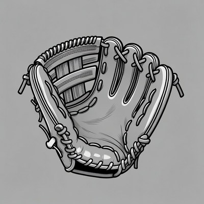 Baseball Glove Illustration