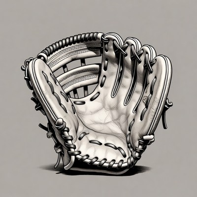 Baseball Glove Illustration