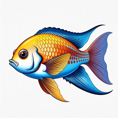 Colorful Tropical Fish Illustration