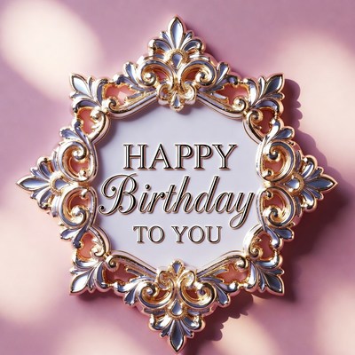 Ornate Happy Birthday to You Frame
