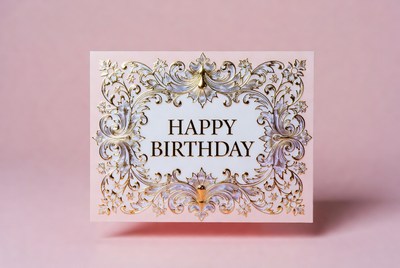 Elegant Happy Birthday Card