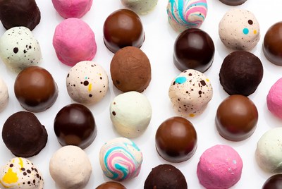 Colorful Assortment of Chocolate Truffles