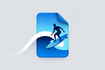 Surfer on Wave App Icon