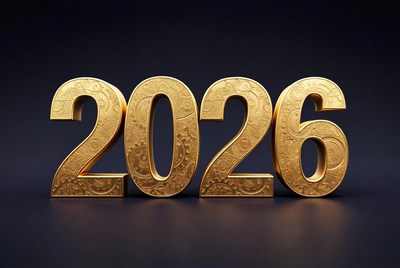 Golden 2026 Numbers with Gears