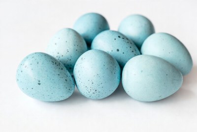 Pile of Blue Robin Eggs