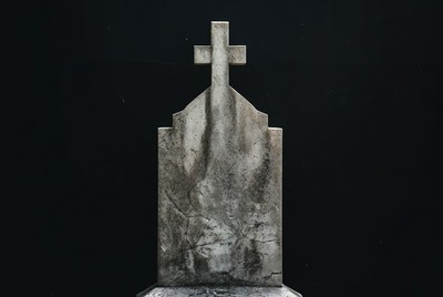 Old Stone Cross Headstone